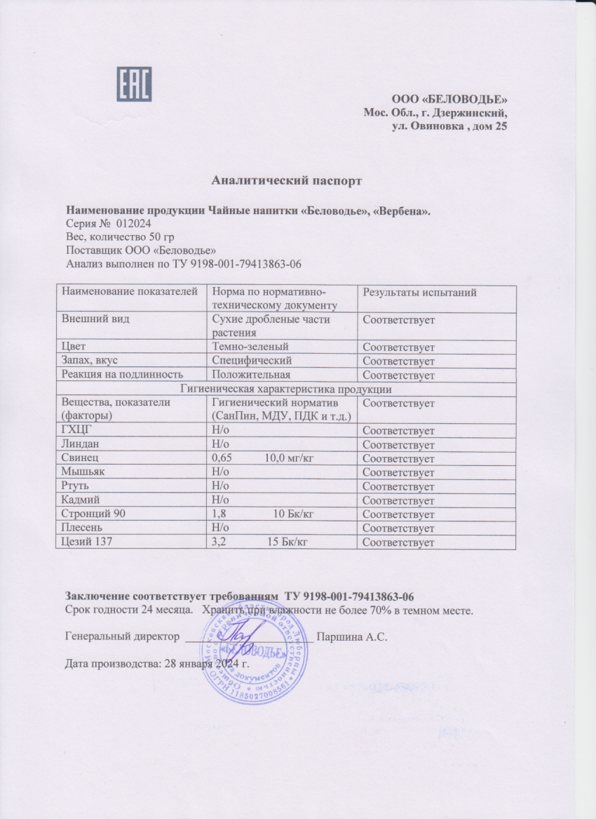 Паспорт №012024